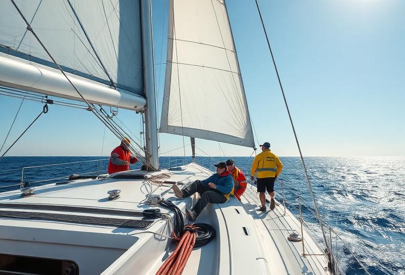 Man overboard recovery training